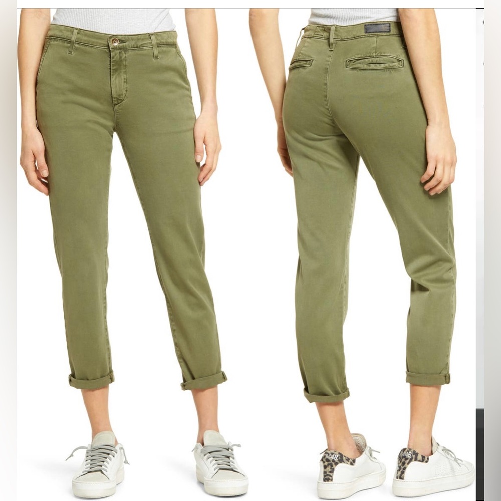 AG CADEN CROP TWILL TROUSER